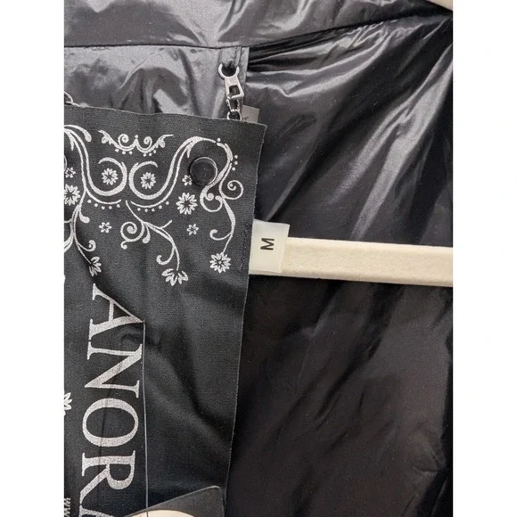 ANORAK Women's Black Lightweight Water Resistant Down Puffer Jacket Size M - Picture 5 of 9